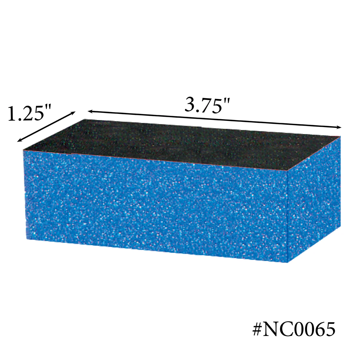 Americanails Premium Sani Block Buffers | Blue 320 Grit 10ct