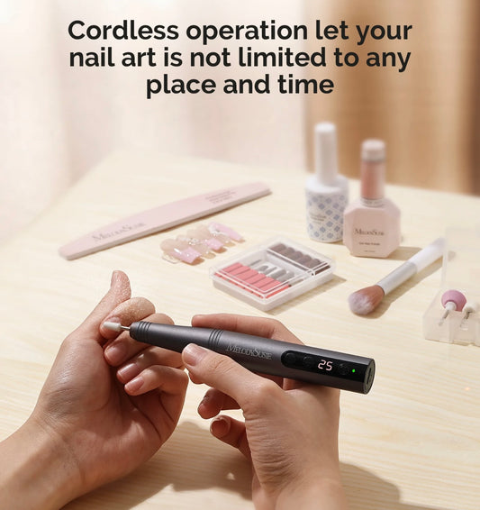 Portable Rechargeable Nail Drill 13w (light peach)