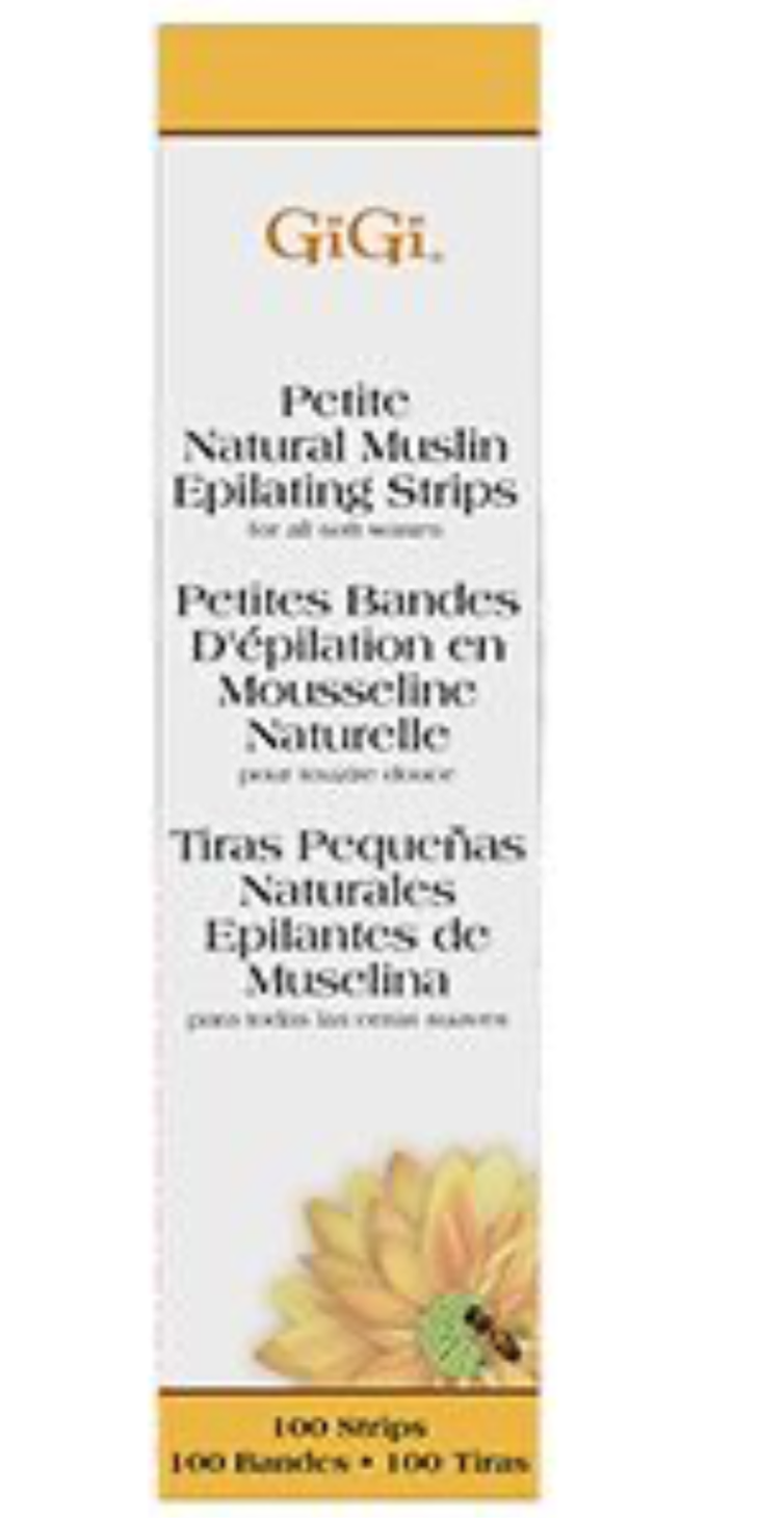 GiGi, petite natural muslin epilating strips pack 100 pcs