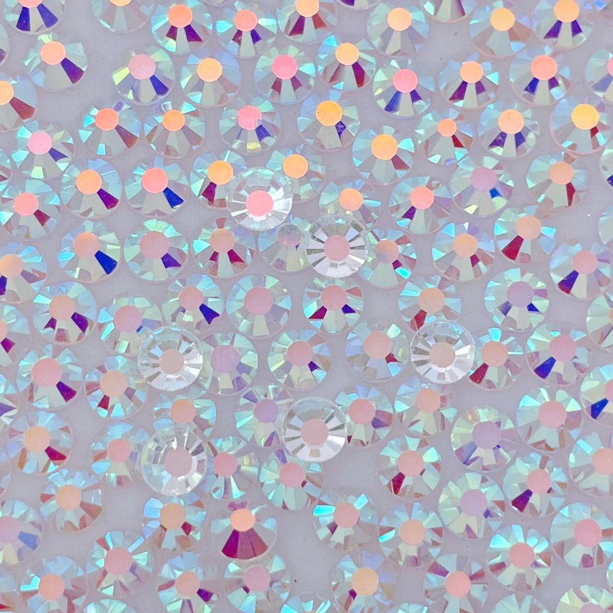 Transparent AB| Glass Diamond Crystal Clear -Mix Sizes of 1440pcs