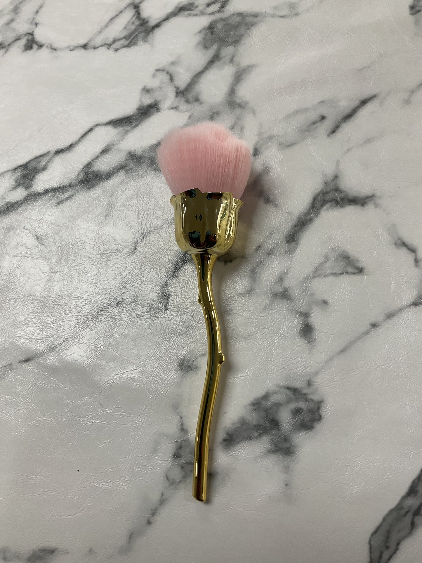 Rose Flower-Shaped Nail Dust Brush