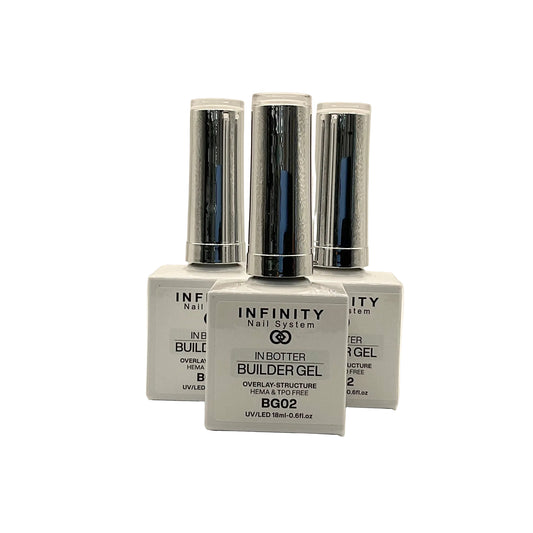 Infinity Nail System - BIAB Gel - Overlay-Structure HEMA/TPO FREE 18ml (BG02-White) (1pcs)
