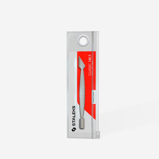 Staleks Pro- Manicure Pusher, Flat CLASSIC 10 TYPE 1 (Rounded Narrow Pusher And Cleaner)