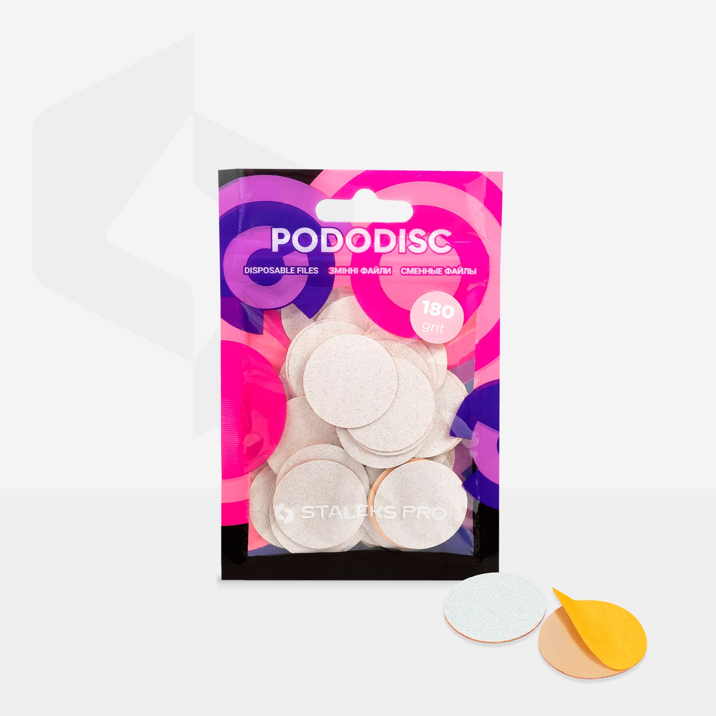 Staleks Pro-White Refill Pads For Pedicure Disc PODODISC STALEKS PRO L (50 Pc)