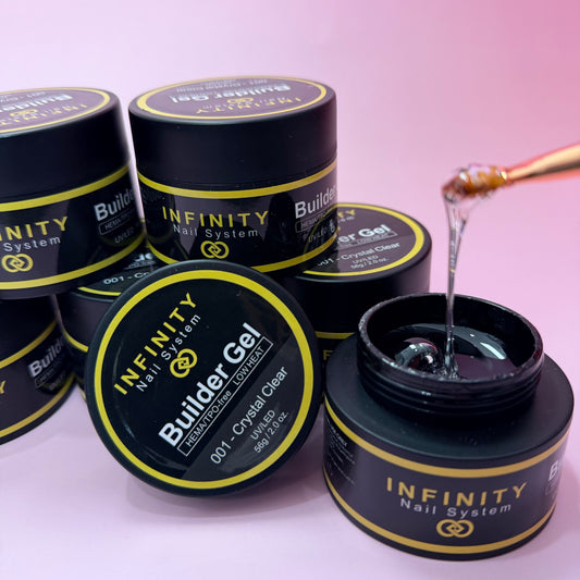 Infinity Builder Gel-HEMA/TPO-free Low Heat #001 (Crystal Clear) 2.0oz