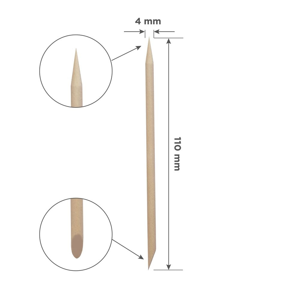 Staleks-Orange Stick EXPERT Wooden 110 Mm (100 Pcs)