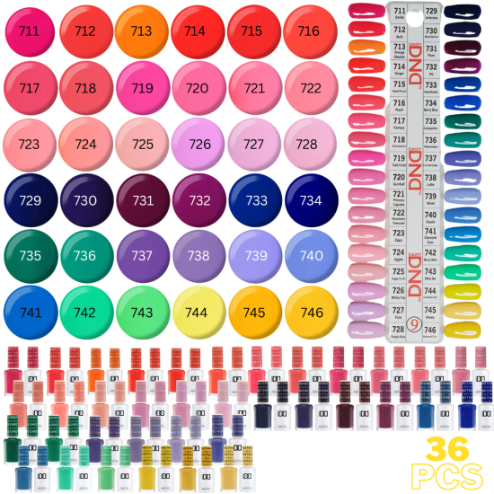 DND Collection #9 36pc Gel and Nail Polish Duo