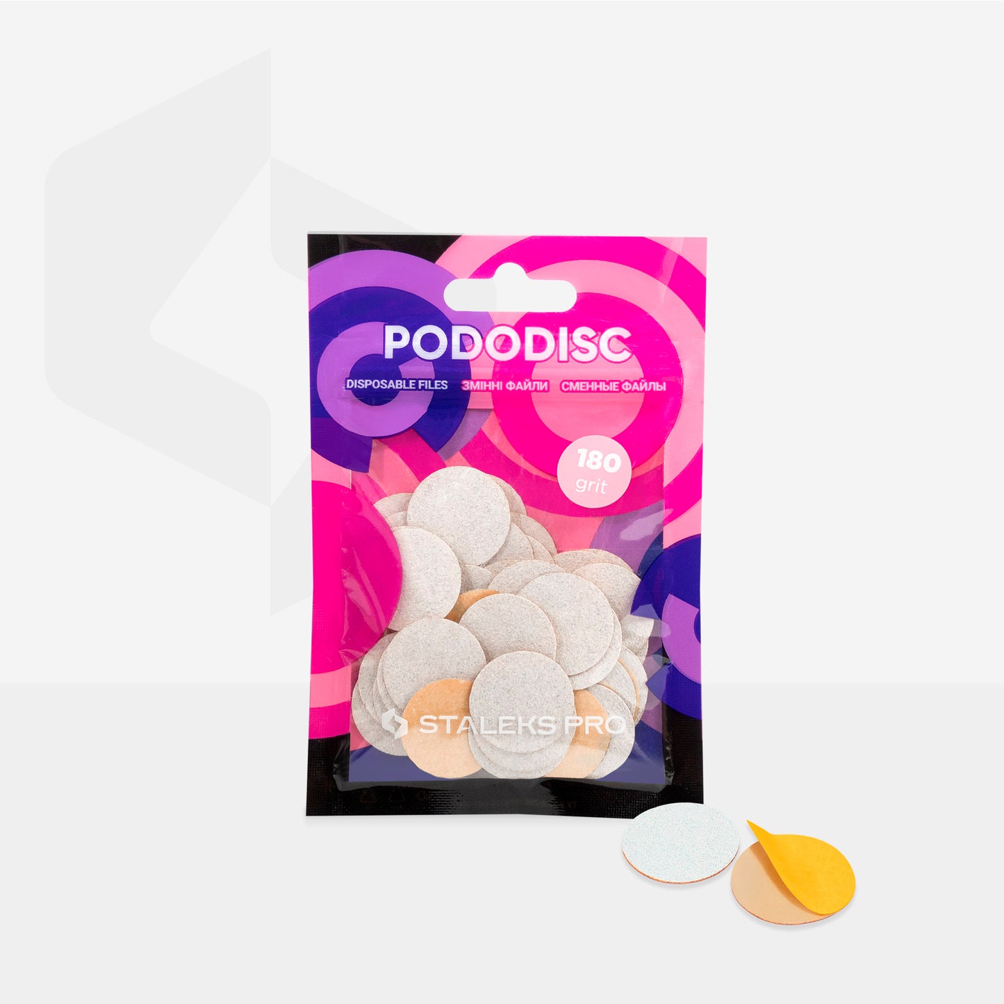 Staleks Pro-White Refill Pads For Pedicure Disc PODODISC STALEKS PRO M (50 Pc)