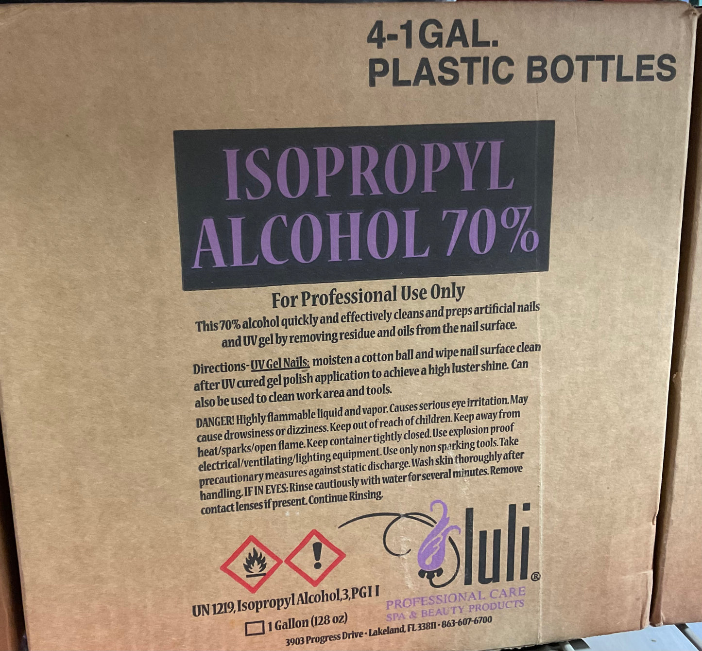 Box of alcohol (4 gallon)
