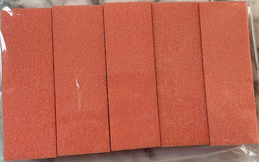 3 Way Nail Buffer 5 pcs (All Orange)
