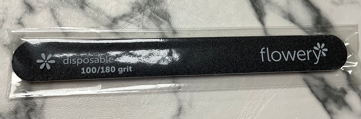 Flowery, Disposable nail file 100/180 grit (Black)big