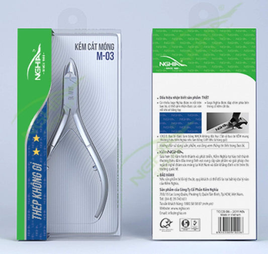 NGHIA Acrylic Nippers Stainless Steel - Nail Nippers - Collection M-03