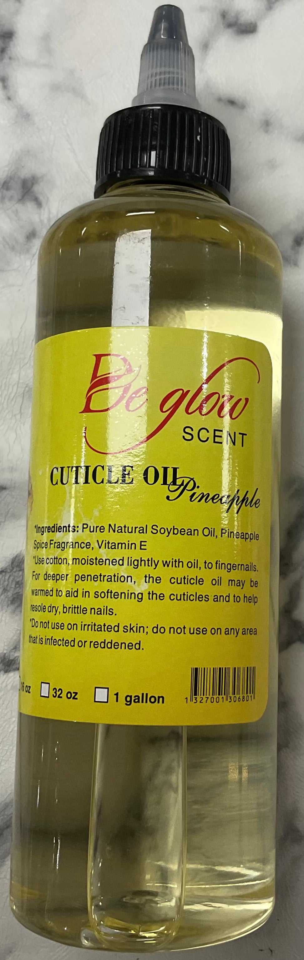 De Glow- Cuticle Oil- Pineapple 8oz