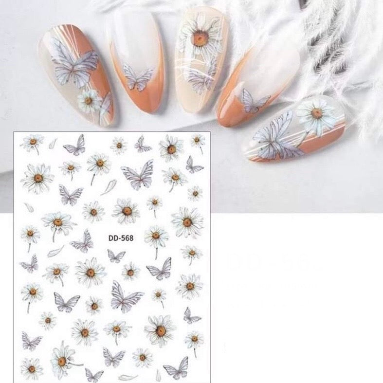 Butterfly spring stickers (DD-568)