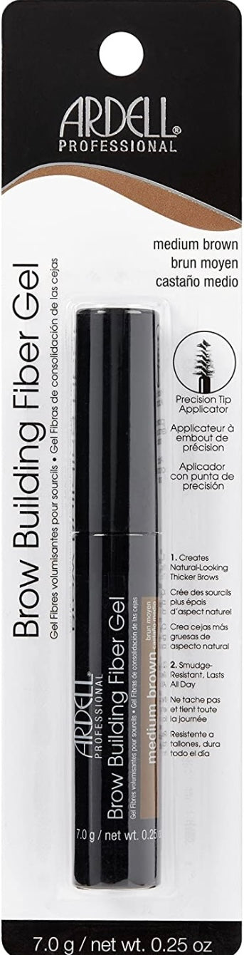 Ardell Brow Building Fiber Gel, Medium Brown, 0.25 Oz