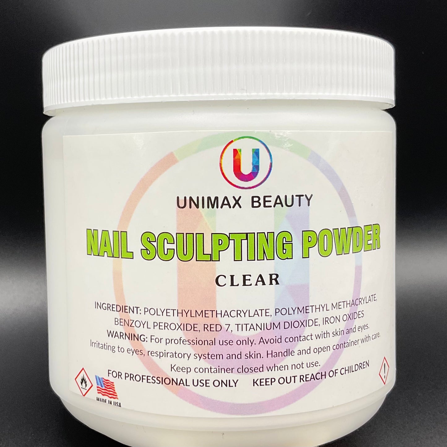 Unimax Beauty-Nail Sculpting Powder (Clear)