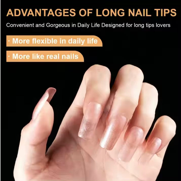 Nail Extensions- Long Coffin (JSL-101/600pcs)