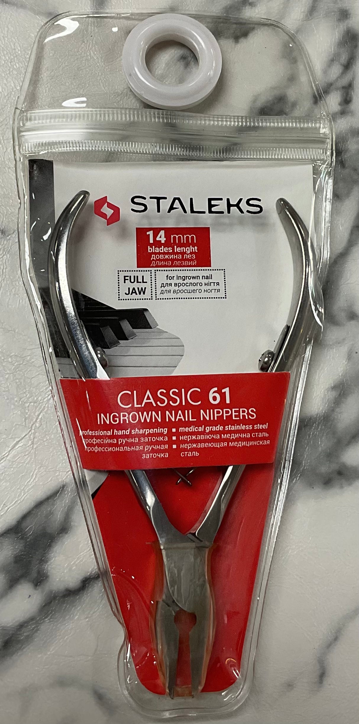 STALEKS PRO Cuticle nipper, 14mm, Classic 61, Manicure tool