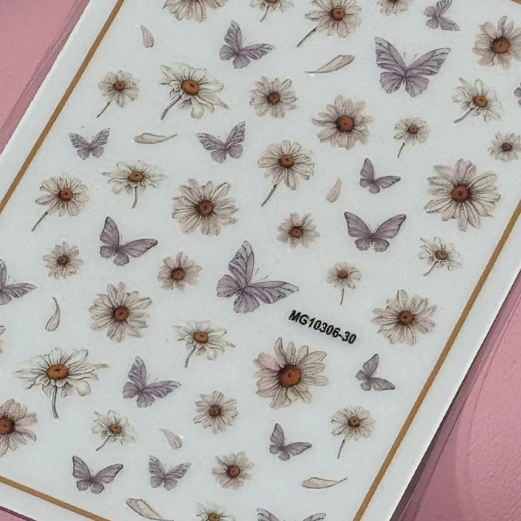 Butterfly spring stickers (DD-568)
