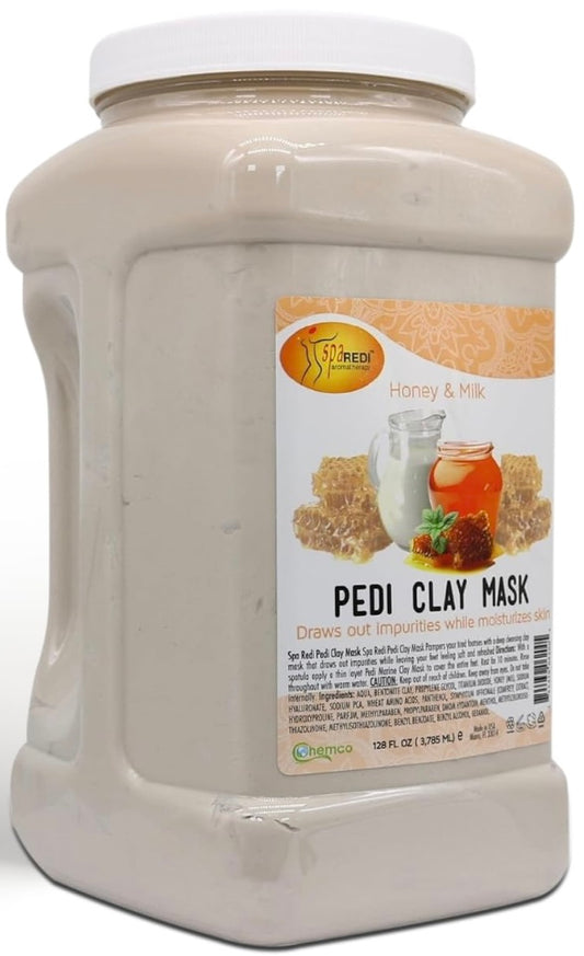 Spa Redi Pedi Clay Mask - Milk & Honey 128 oz