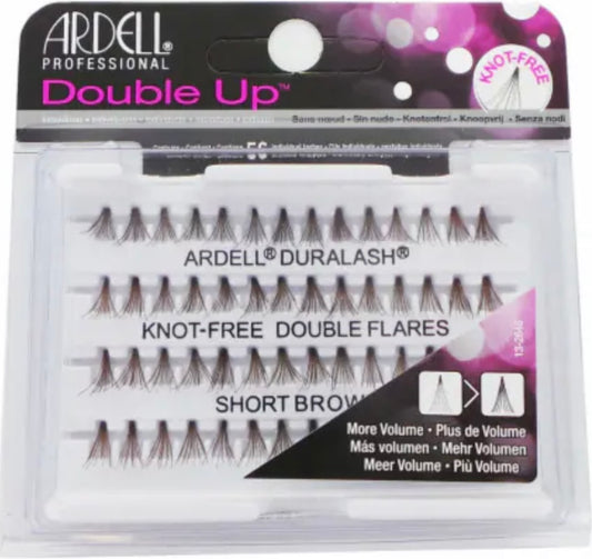 Ardell Double Up Individuals Knot Free Lashes, Short Brown