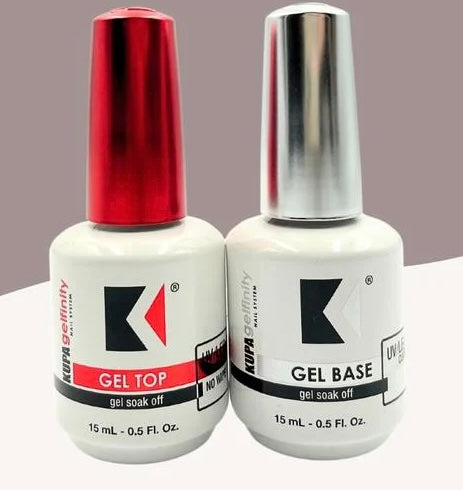 0.5oz KUPA GelFinity Soak Off Gel Base Top Coat Glossy and Matte Nail