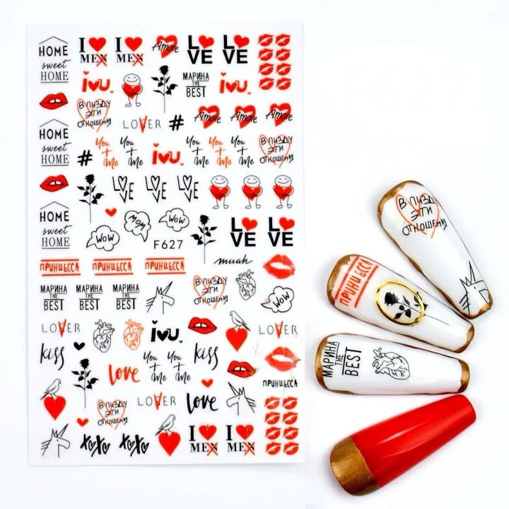 MWBLN Nail stickers,3D Nail Sticker Decal (Z-D5729)