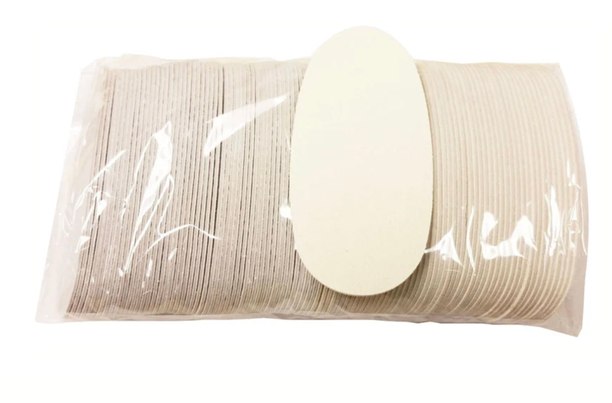 Disposable white foot file pad 100 pcs