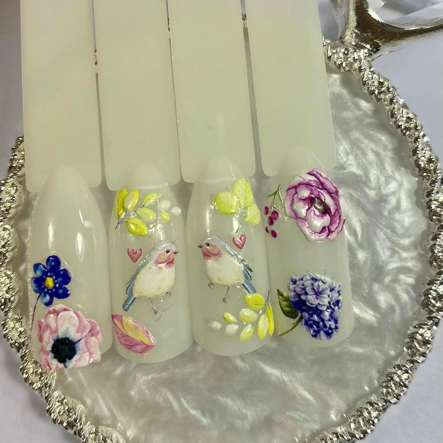 Love Birds 5D Nail Stickers(5D-K005)