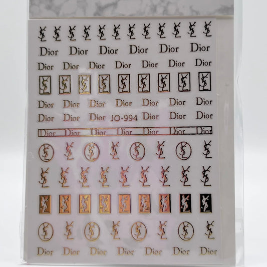Gold Luxury Stickers-Dior(Z-D2823)