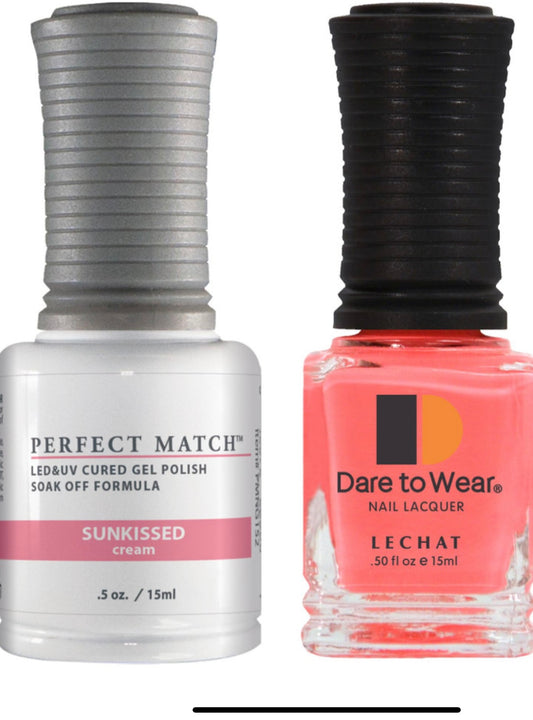 LeChat Perfect Match Gel Polish & Lacquer Set, Sunkissed,PMS152