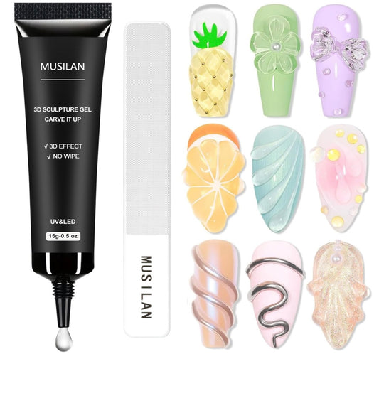 3D Nail Sculpting Gel Nail Art Glue for Nail Art Designs DIY- 30g-1.0oz
