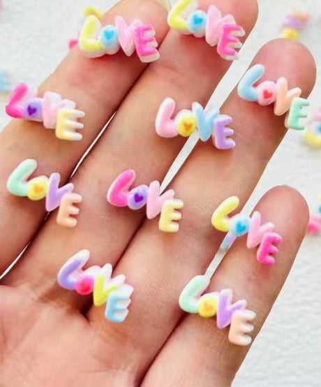 Cute Love Mini Valentine's Day Letter Resin 20Pcs
