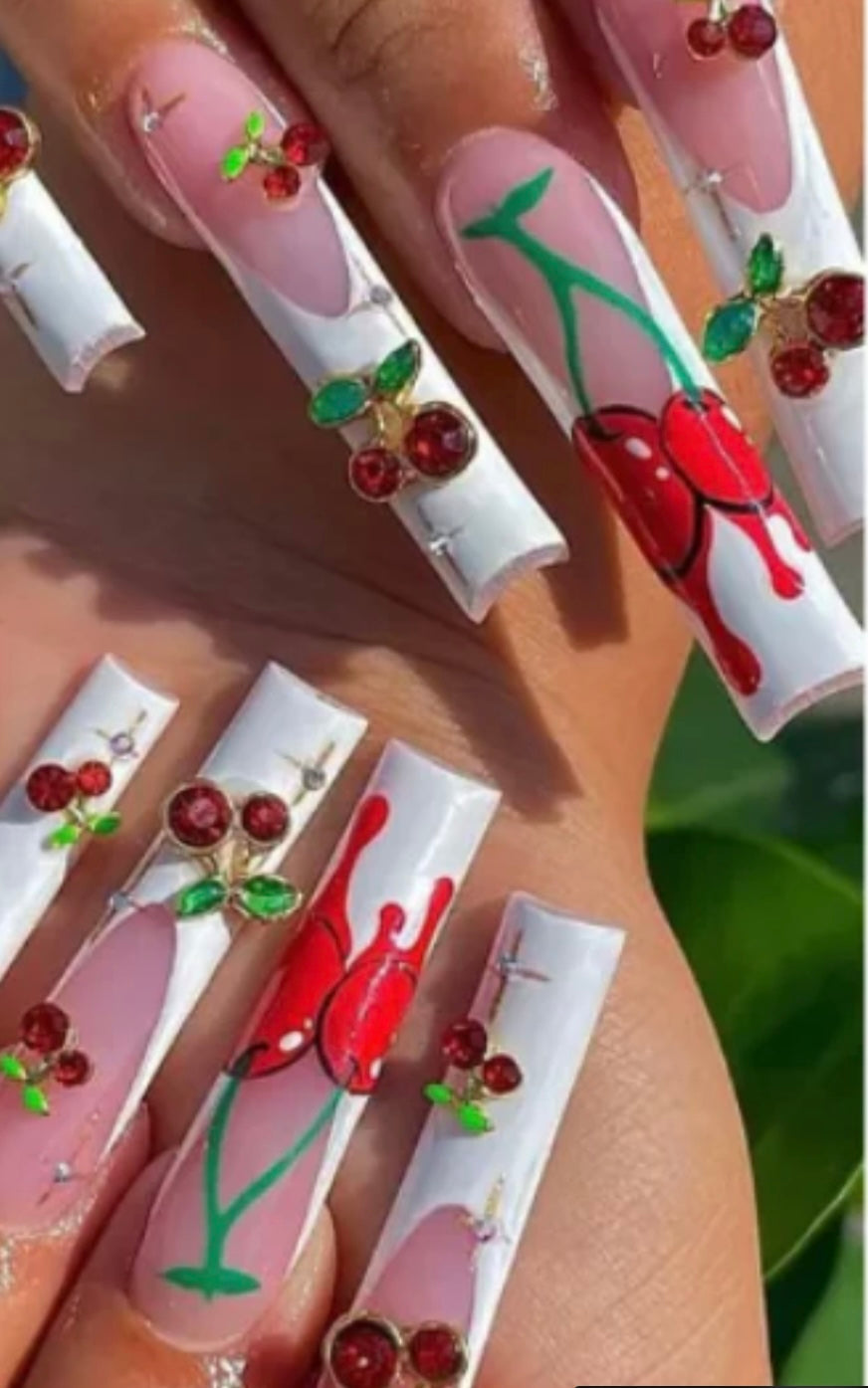 NAIL CHARMS - CHERRIES