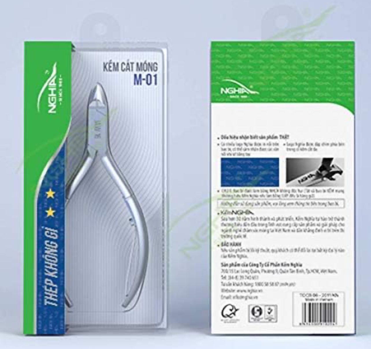 NGHIA Acrylic Nippers Stainless Steel - Nail Nippers - Collection M-01