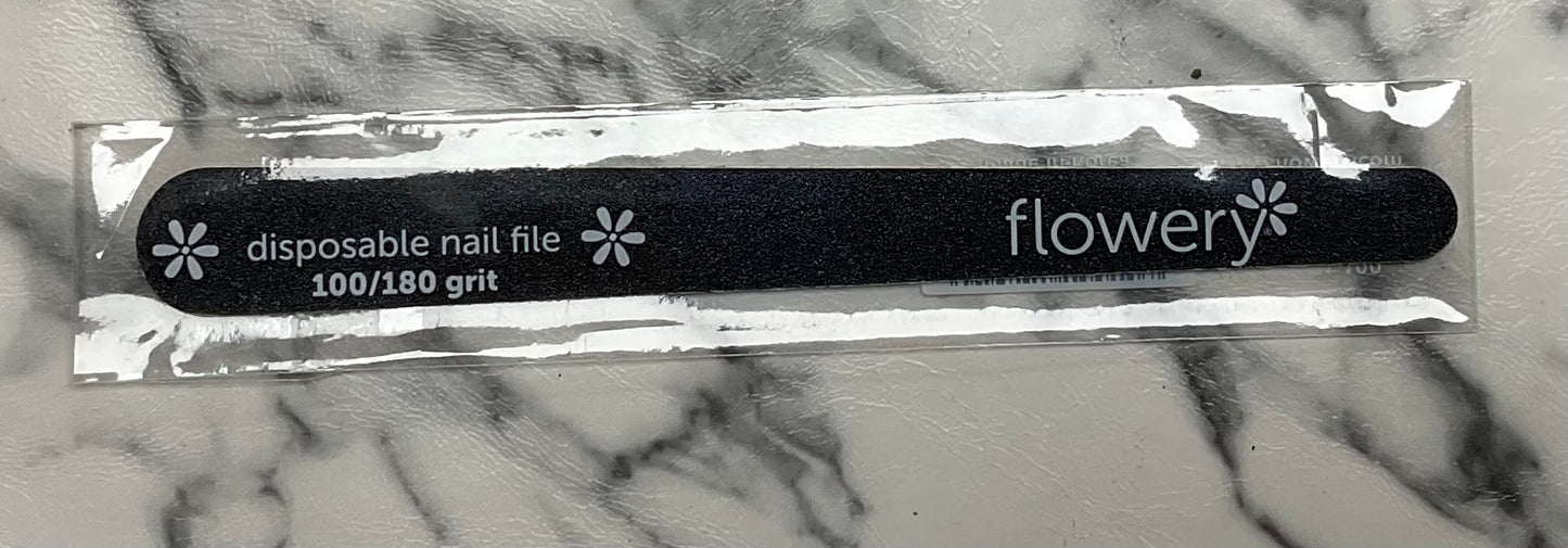 Flowery, Disposable nail file 100/180 grit (Black)small