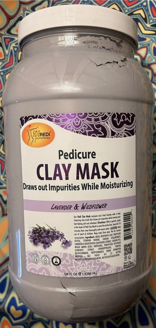 Spa Redi Pedi Clay Mask - Lavender & Wildflower 128 oz