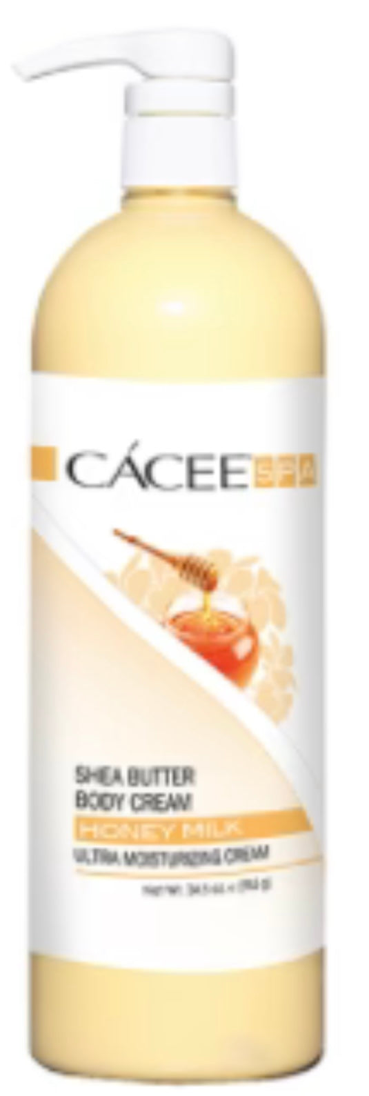 CACEE SHEA BUTTER ULTRA MOISTURIZING BODY CREAM (HONEY MILK) 34.5OZ