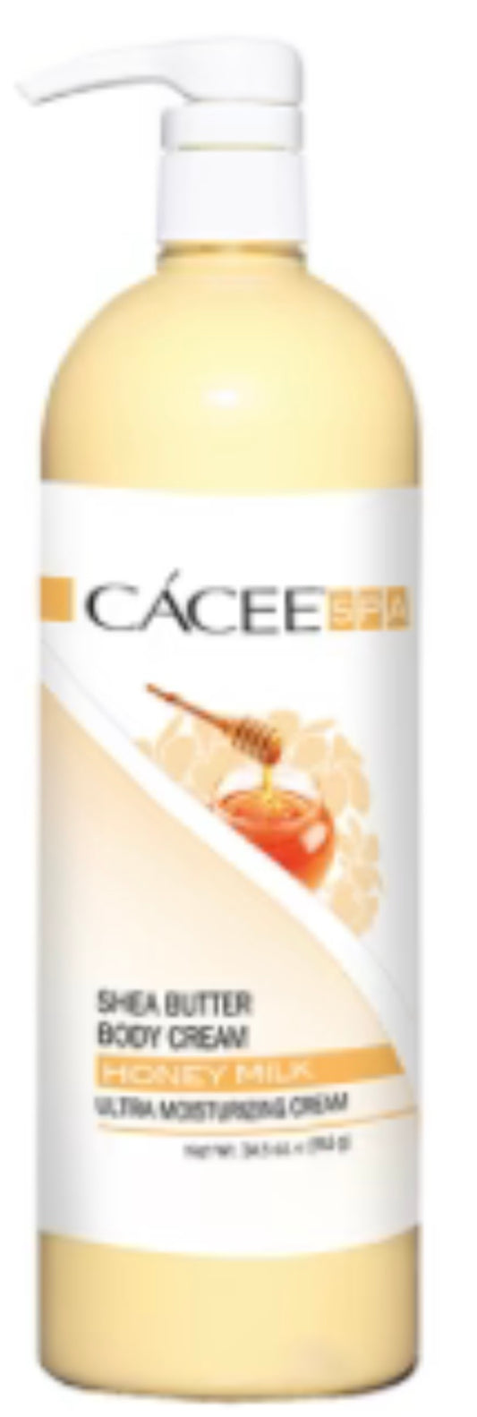 CACEE SHEA BUTTER ULTRA MOISTURIZING BODY CREAM (HONEY MILK) 34.5OZ