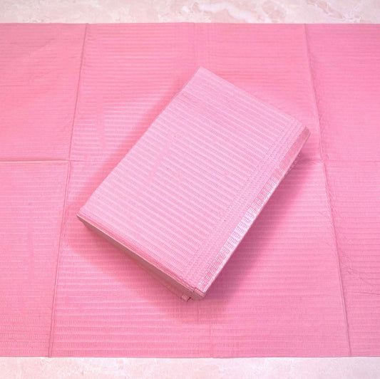 Disposable Nail Art Table Mats / 50Sheets / Pink
