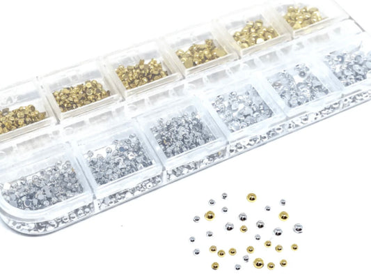 Nail Studs- Gold And Silver Set