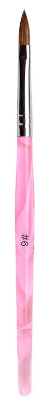 SLH Nail Brush #6 Korean (Handle color wooden, pink, clear)