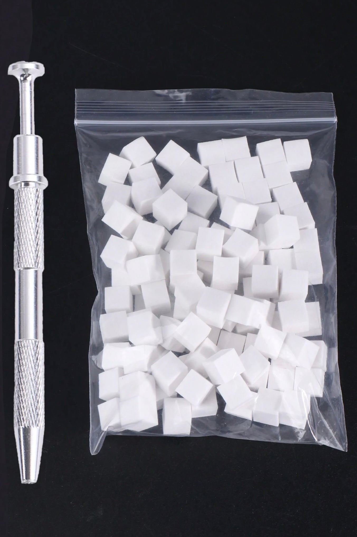 20pcs White Sponge Blocks With 1pc Sponge Catcher Grippers Set, Nail Sponge Blocks Buffers For Gradient Color Nail DIY Design Manicure Tools Kit Nail Supplies