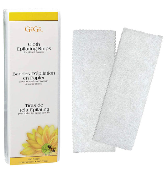 GiGi Epilating Strips, Large Cloth,100 Strips