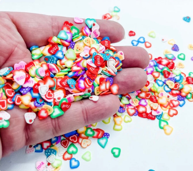 Mix Clay Hearts