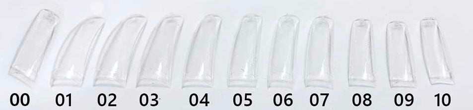 DND CLEAR TIP #8: 50PCS/BAG