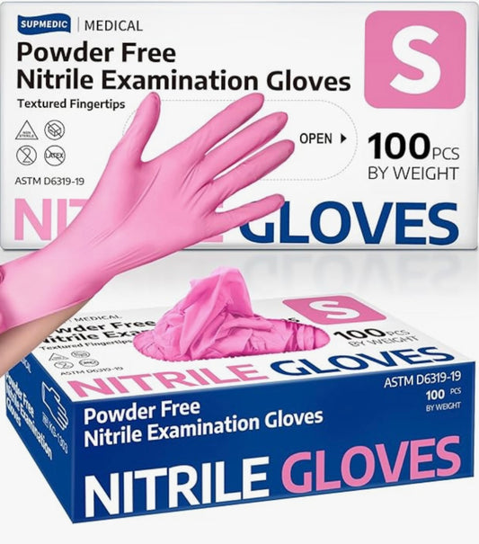 Nitrile Disposable Gloves, Medical Grade, Multi Purpose, Heavy Duty 100pcs (S)