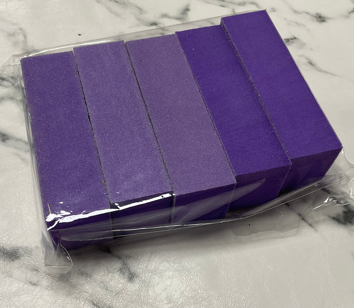 Nail Buffer 3 way Pack (5pcs) All purple