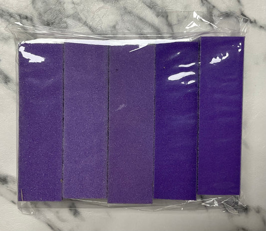 Nail Buffer 3 way Pack (5pcs) All purple