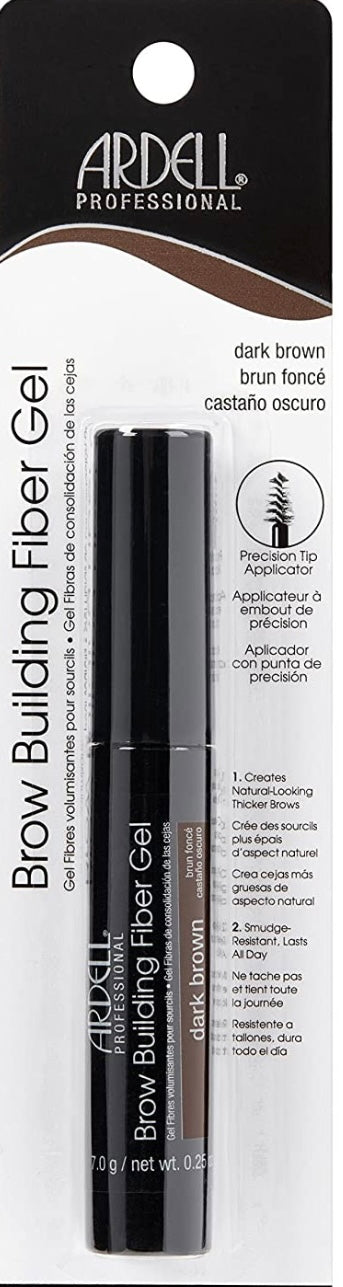 Ardell Brow Building Fiber Gel, Dark Brown, 0.25 Oz
